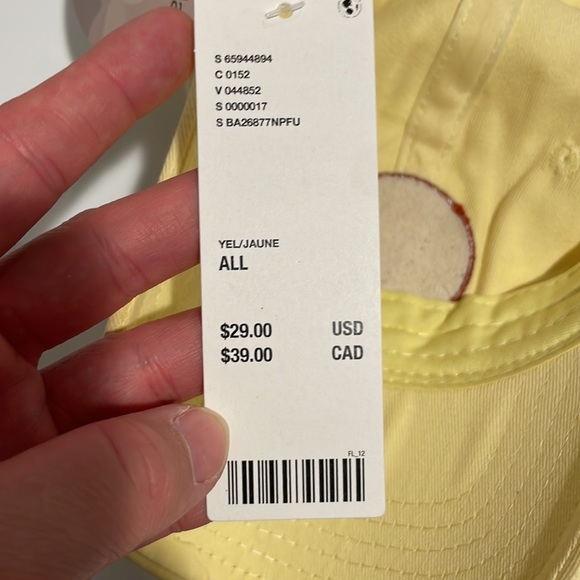 NWT urban outfitters yellow baseball hat - Picture 3 of 3